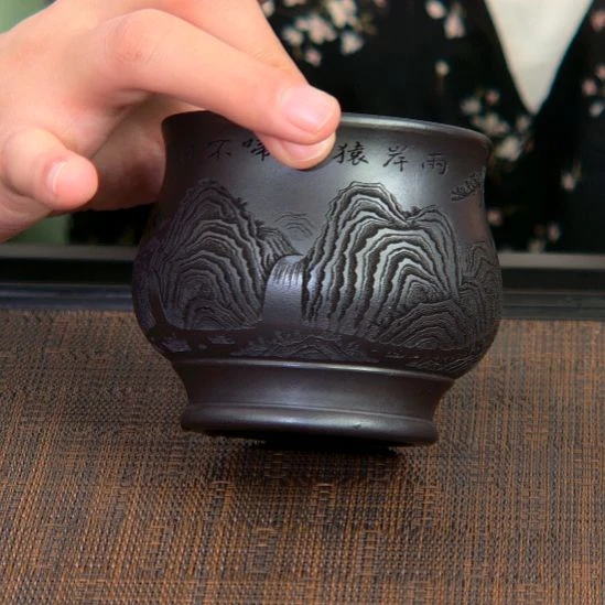 紫砂茶杯高货放漏