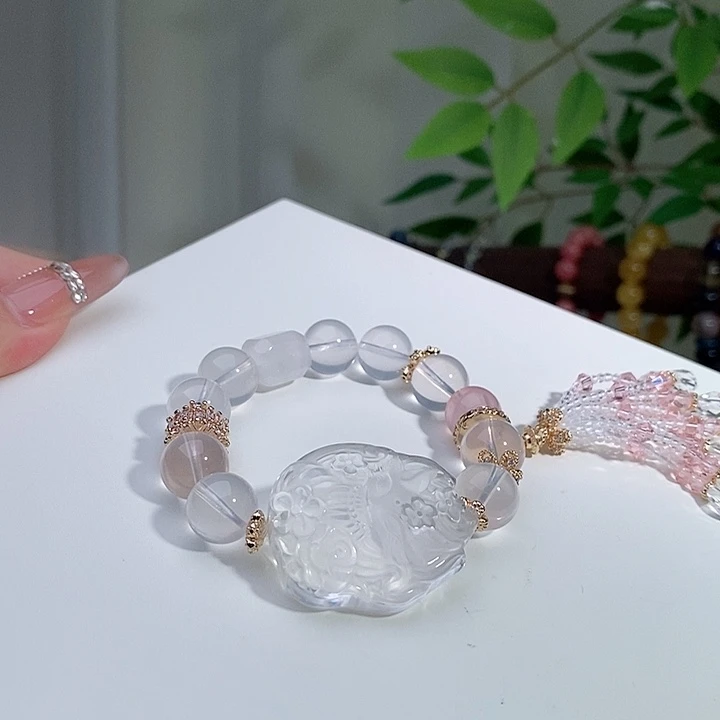 未镶嵌手链水晶狐牌