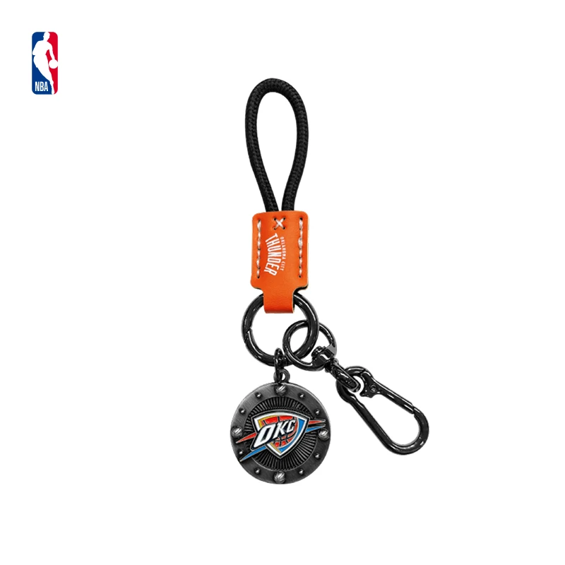 NBA官方复古球队钥匙圈湖人勇士雷霆独行侠钥匙扣球迷纪念收藏款