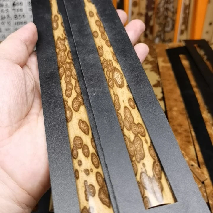 扇子螺纹花梅鹿扇子料