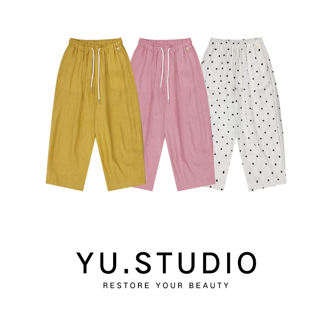 方和屿.夏季薄款通勤休闲风无弹力休闲裤百搭洋气长裤夏款8930