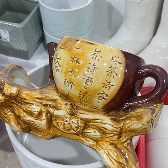 多肉绿植陶瓷花盆9.9包邮，有孔