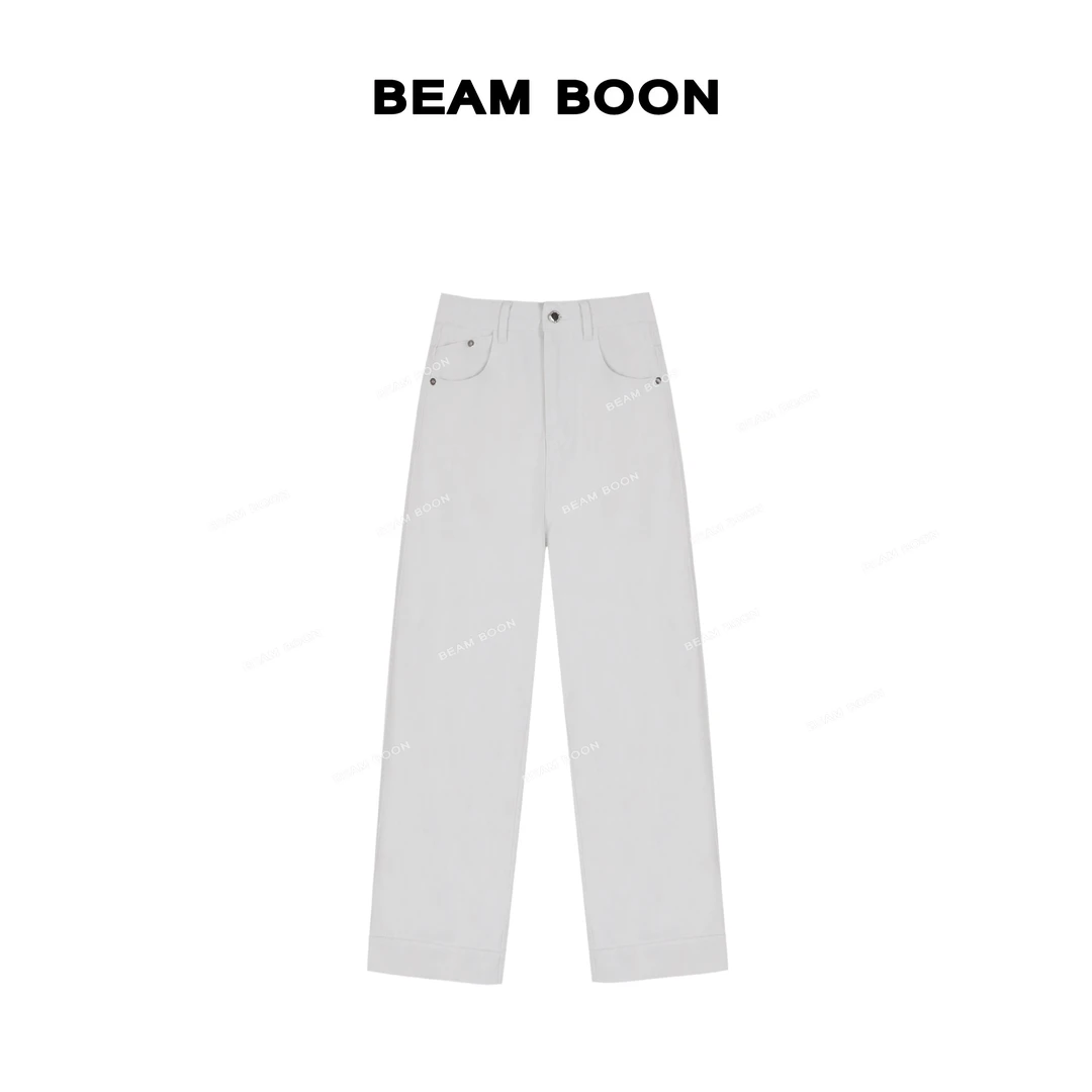 Beam Boon|【白桦牛仔】Re/Don*高腰立裁兰精莱赛尔软弹九分牛仔裤
