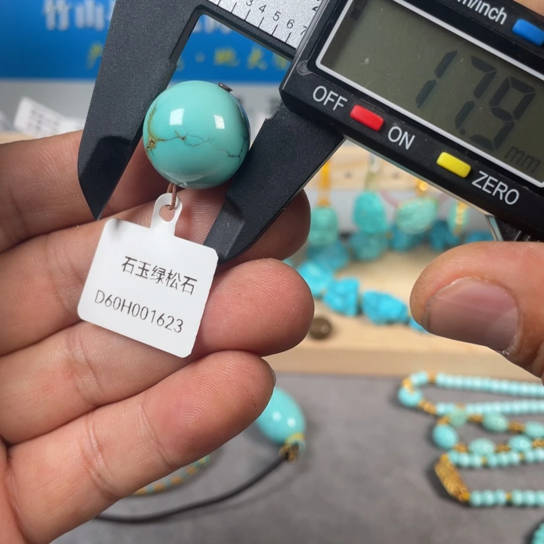 绿松石未镶嵌颈饰