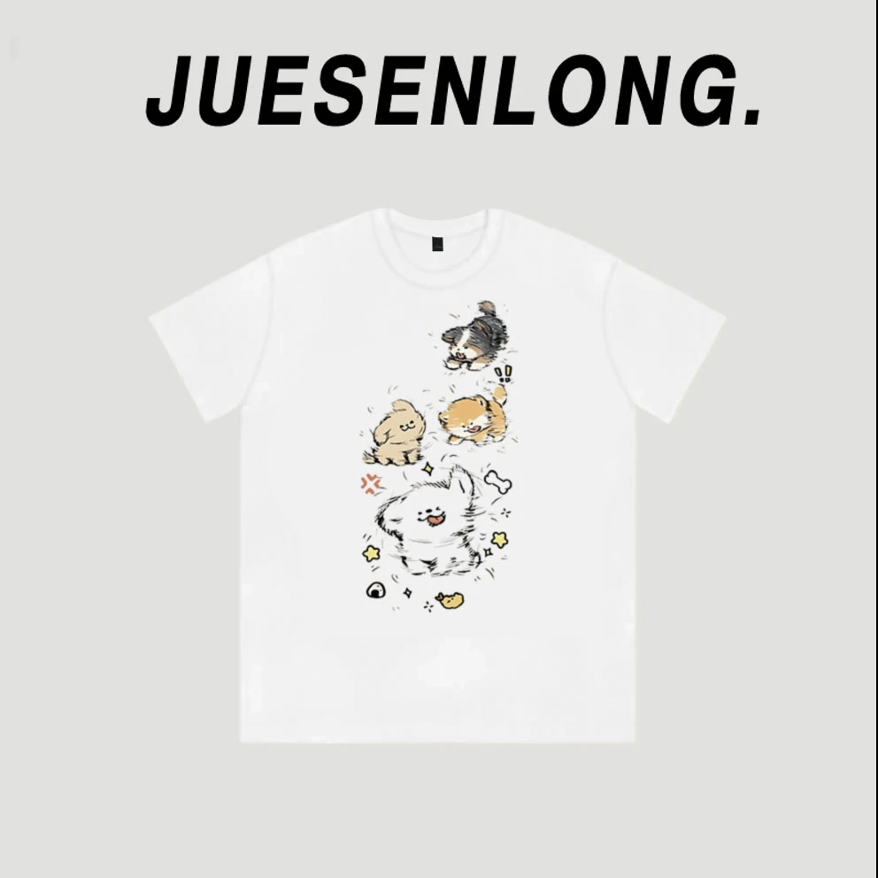 款159-设计感小众宽松港味时尚多巴胺穿搭短袖t恤