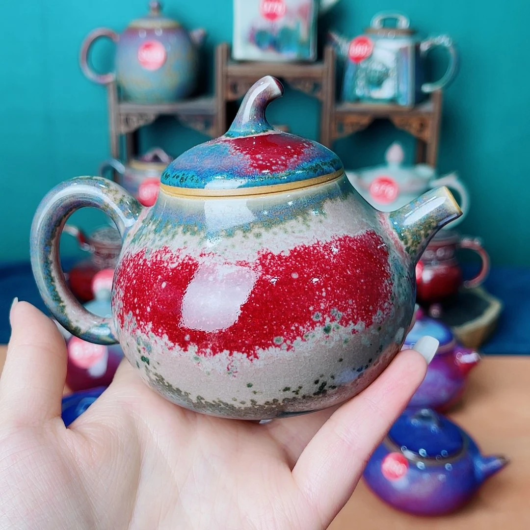 驻***光钧瓷艺术作品壶茶