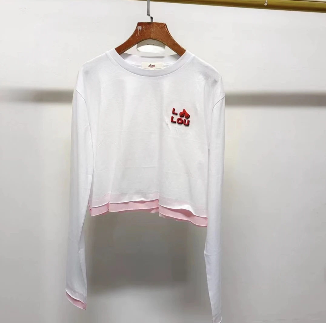 6-9女士打底衫假两件