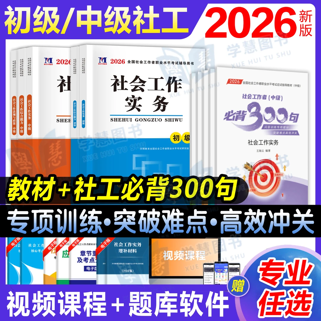 2026年初级中级社会工作者必背300句社工考试实务综合能力王小兰