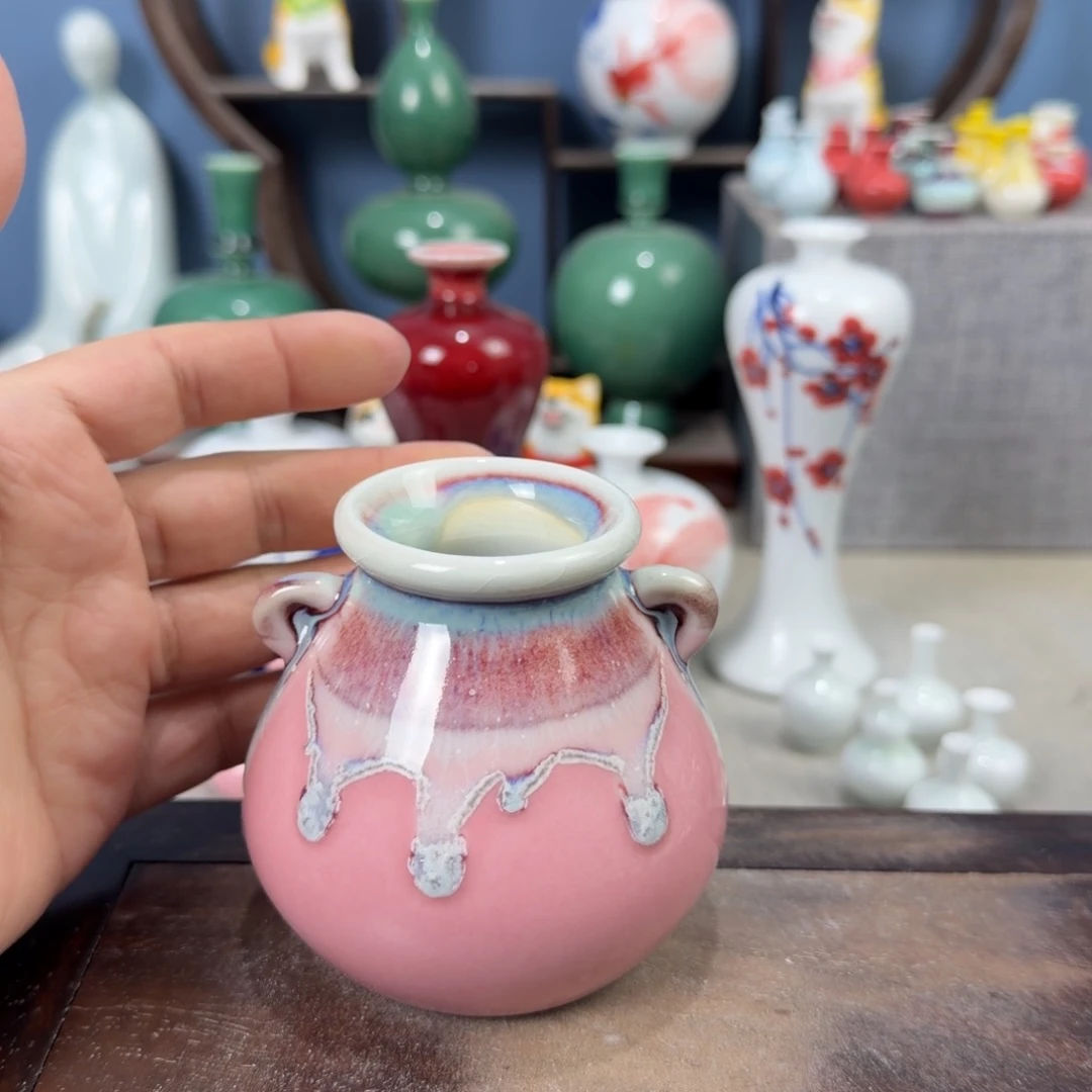 陶瓷手工小花器摆件