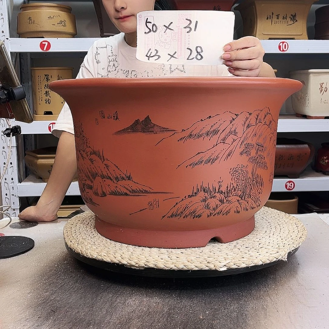 紫砂花盆紫砂花盆