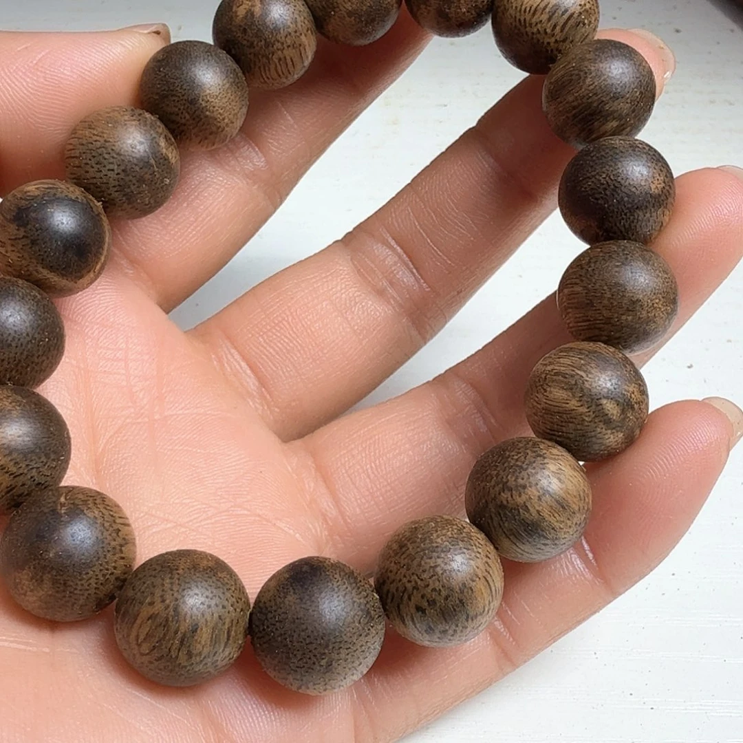 沉香手串乌身1.2规格11克+99沉