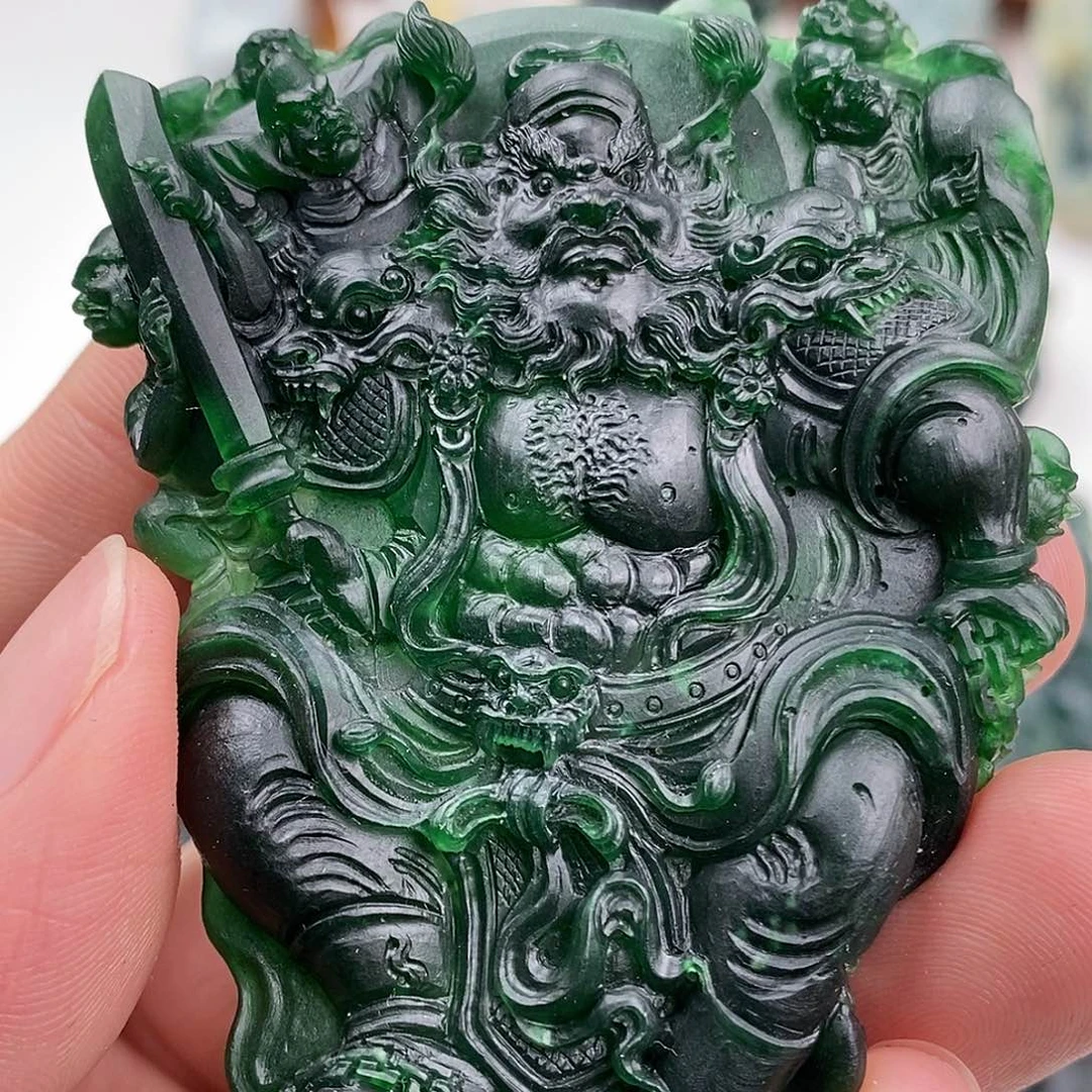 定制翡翠未镶嵌钟馗