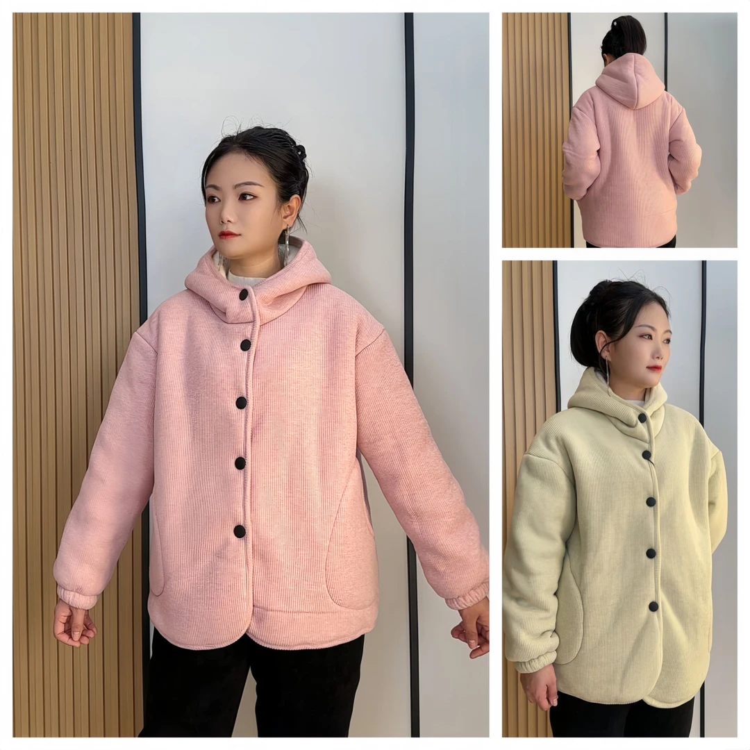 2025原创原版连帽家居服睡衣套装可外穿女时尚百搭加绒加厚