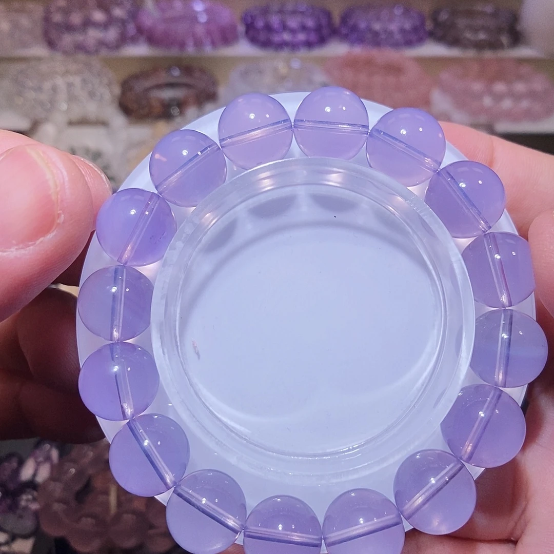 未镶嵌手链水晶紫玉晶12.5mm