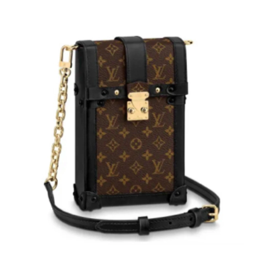 99新 LouisVuitton/路易威登 老花竖版盒子包Trunk/00144