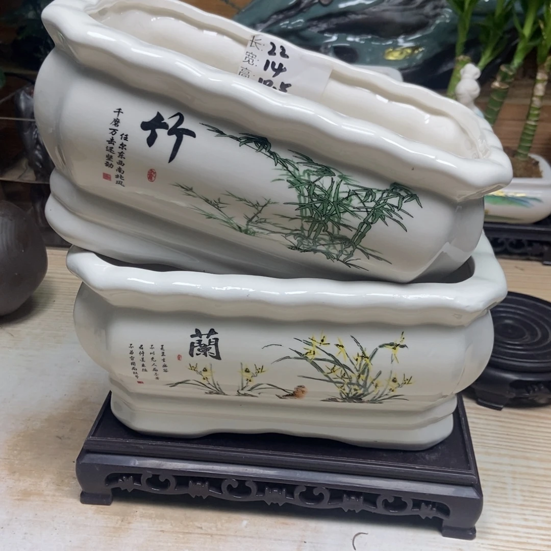 瓷片陶瓷花盆陶瓷艺术