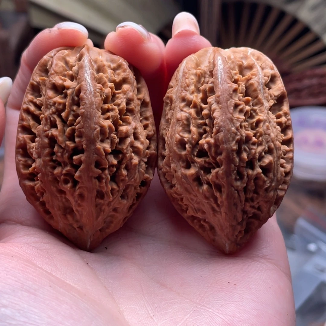 s***r文玩核桃把件楸刀鱼92