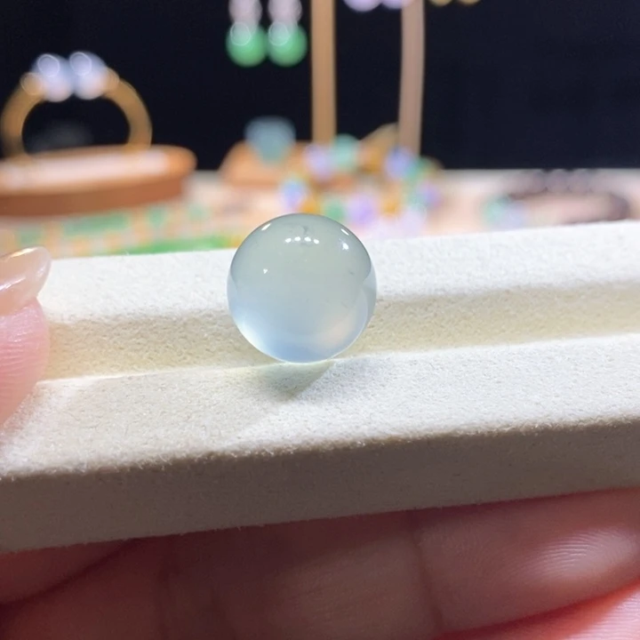 翡翠未镶嵌挂件翡翠玻璃种珠
