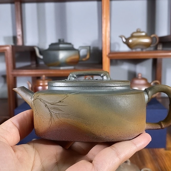 叁***塔茶壶紫砂180cc竹壶 紫泥
