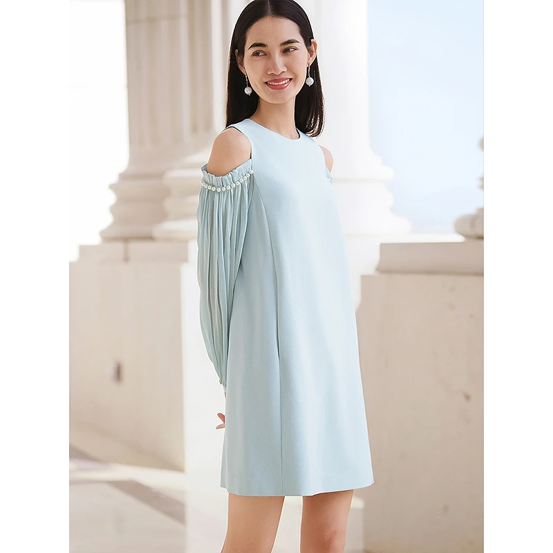 Song of Song歌中歌气质长袖时尚休闲春季连衣裙5C35105720