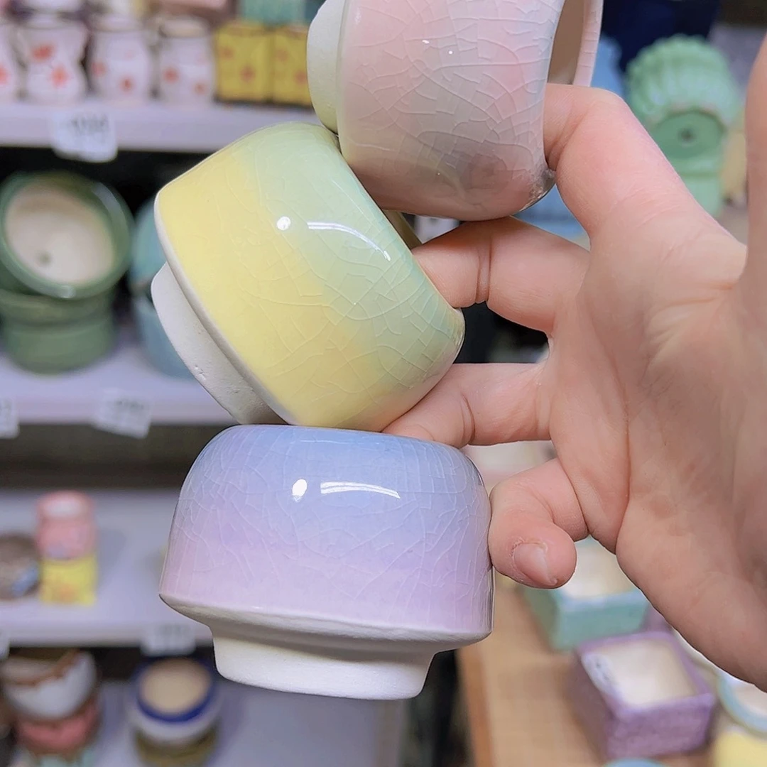 红陶陶瓷花盆当场满12包邮