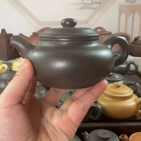 茶壶紫砂梨皮天青250cc