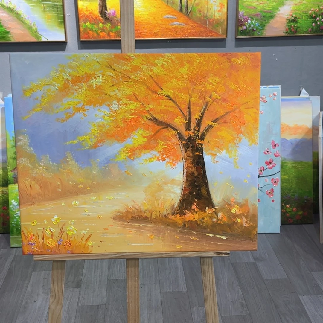 横款50x60纯手工油画