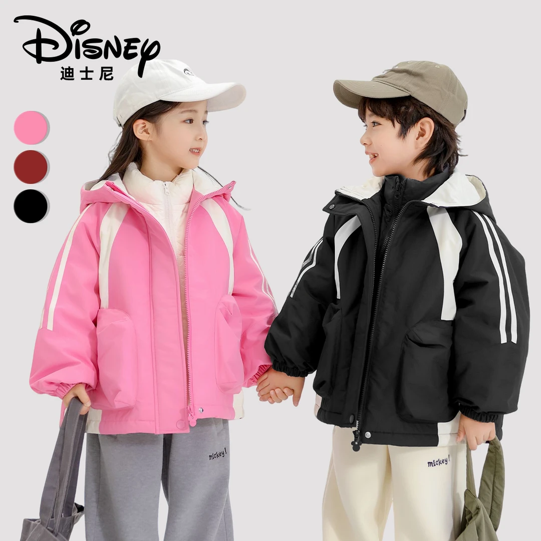 Disney/迪士尼秋冬儿童日常保暖防寒加厚加绒外套XHR3SW696