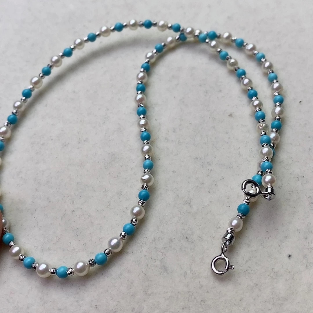 海水珍珠颈饰银S925镶嵌