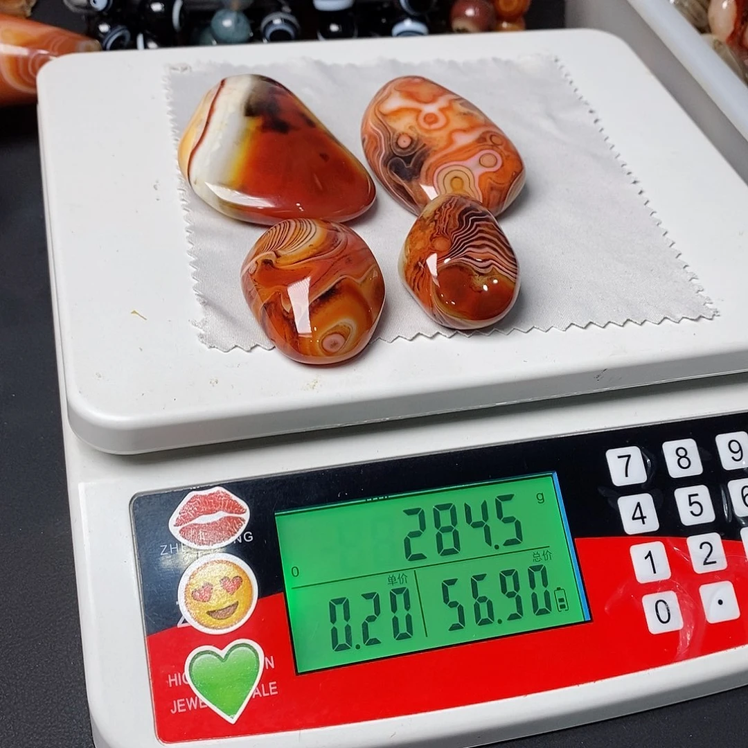 玛瑙/玉髓两毛未镶嵌缘*