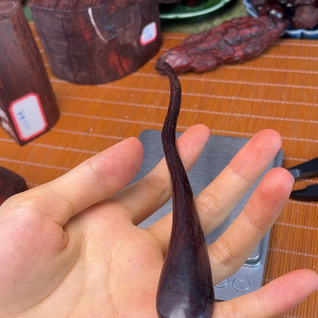 蒸***上发簪印度小叶紫檀老料