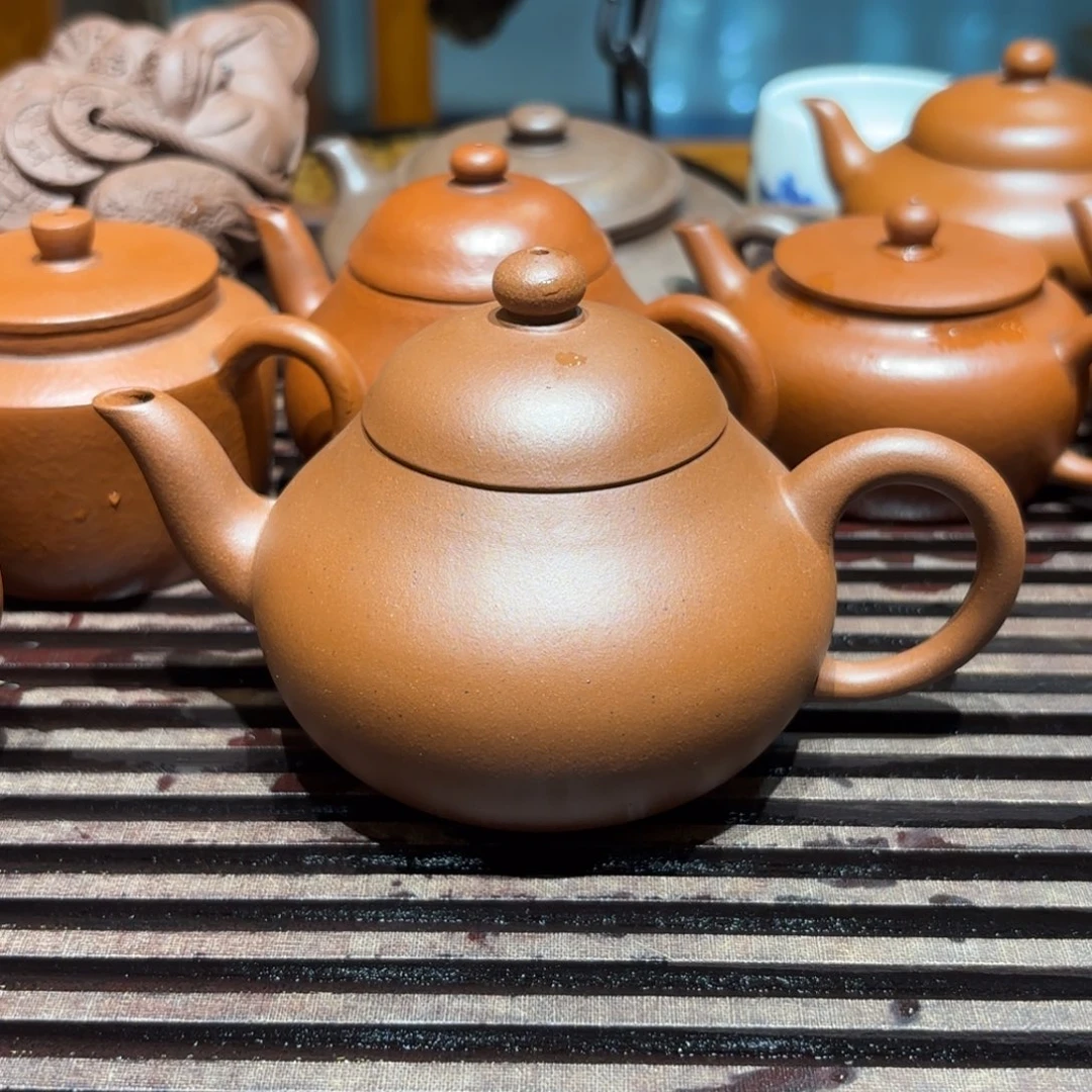 茶壶紫砂紫砂壶九十年代紫泥梨155cc