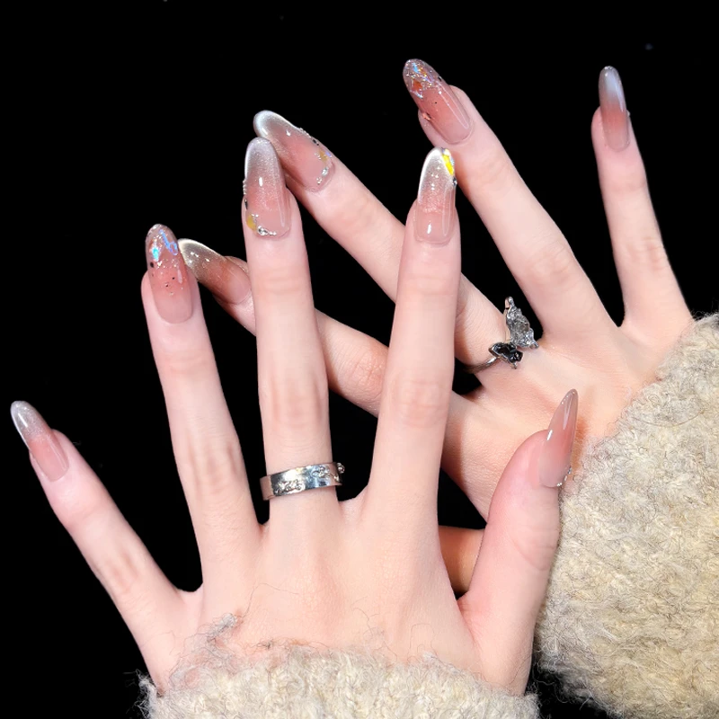 【芙蓉】春夏款装饰显白不伤本甲纯手工穿戴甲