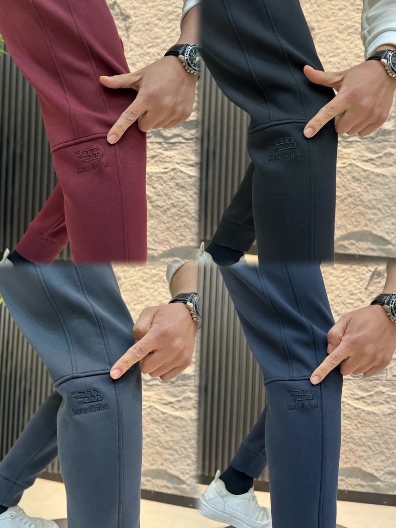 【卬桒男装】冬季男士九分小脚修身显瘦防风休闲小脚裤弹力休闲裤