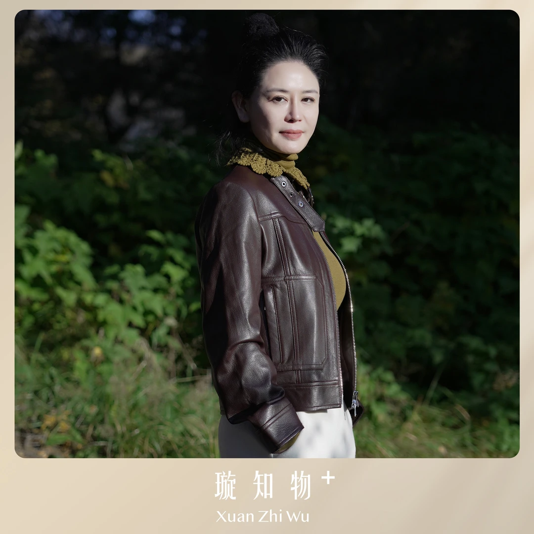璇知物羊皮革 洛丽塔皮衣女款秋季小众外套王璇原创设计