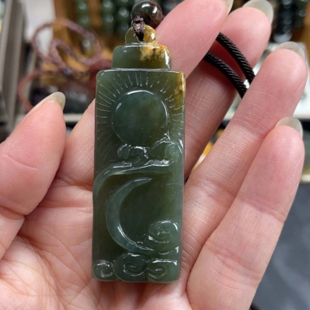 【闪购商品】岫岩河磨玉（透闪石质玉）挂件未镶嵌