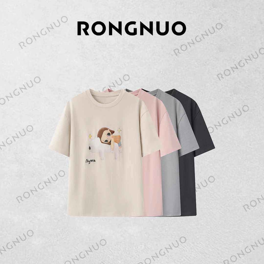 容诺  泡泡玛特联名系列针织衫春季新款T恤上衣女A5497