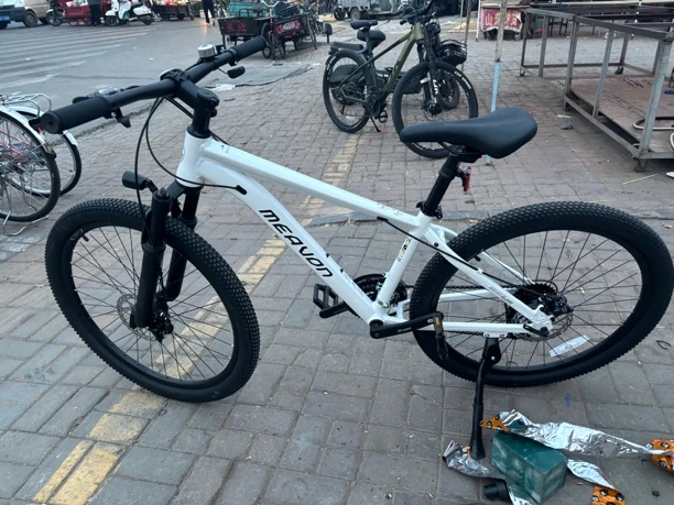 德国马丁，山地车，铝合金车架，喜玛诺24速，带LED车灯