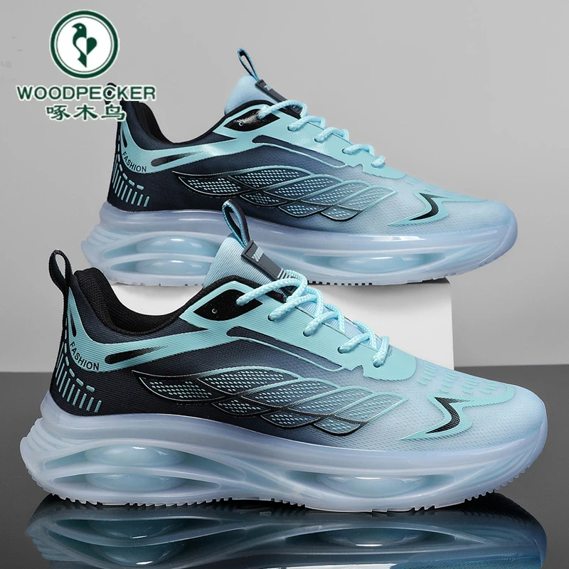【啄木鸟】正品男鞋夏季透气网面运动鞋青少年减震跑步老爹鞋大码47
