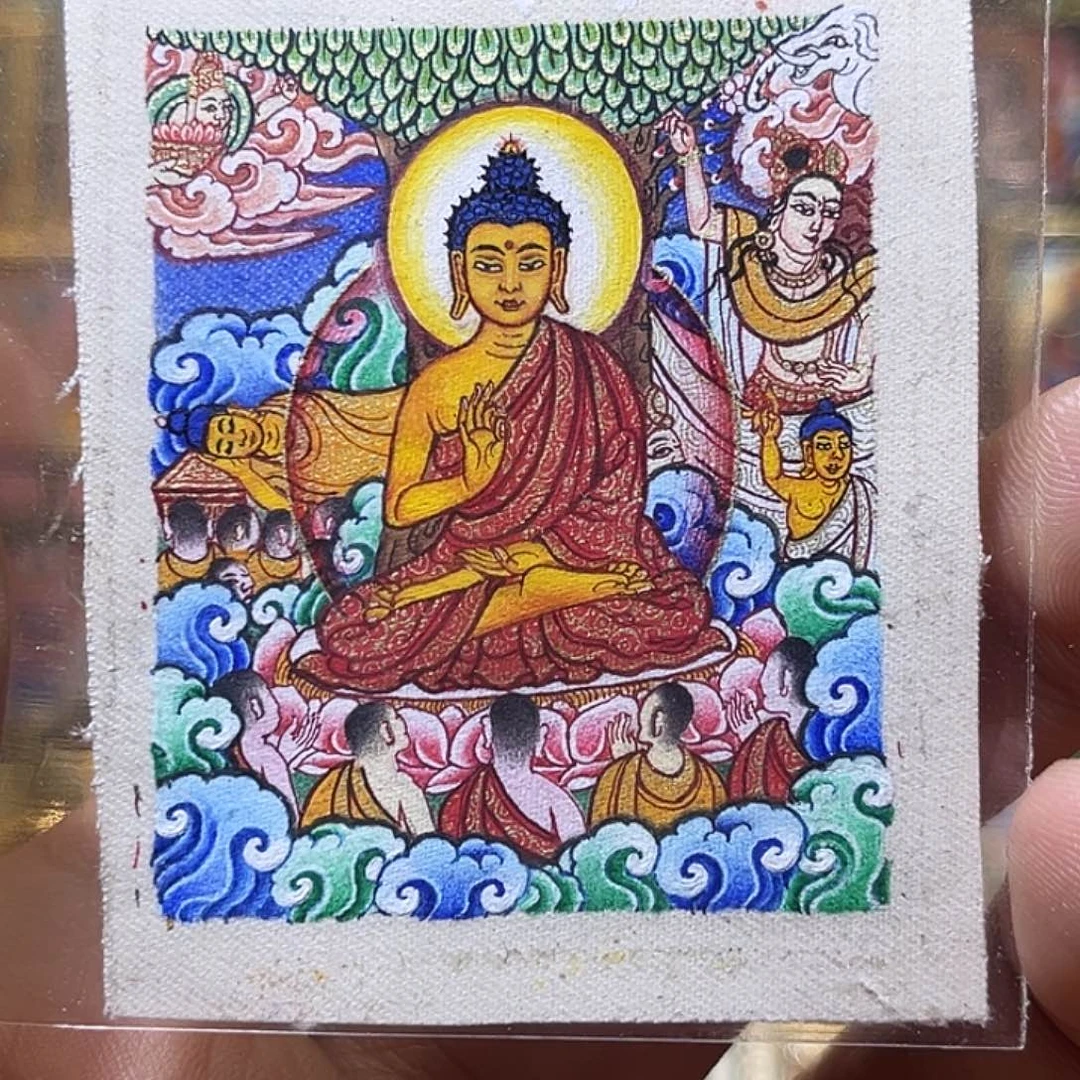 吊坠青海热贡纯手绘师尊