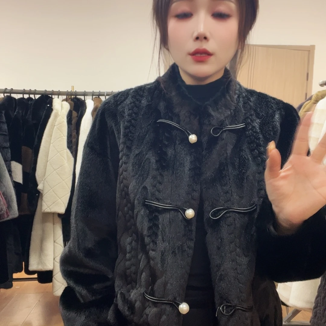 5号皮毛一体外套女