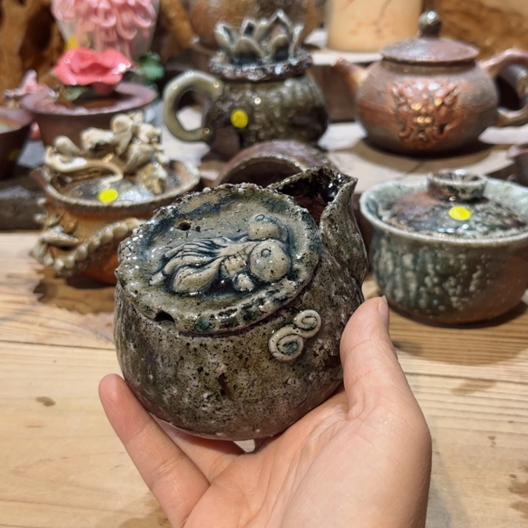 【闪购商品】柴烧茶具手工宝瓶225