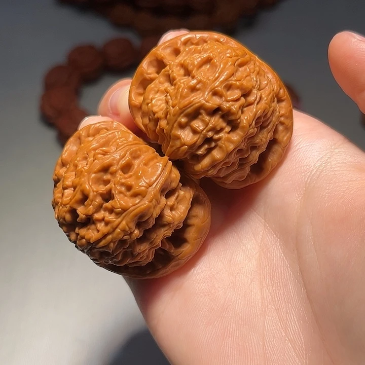 把件文玩核桃闷白447