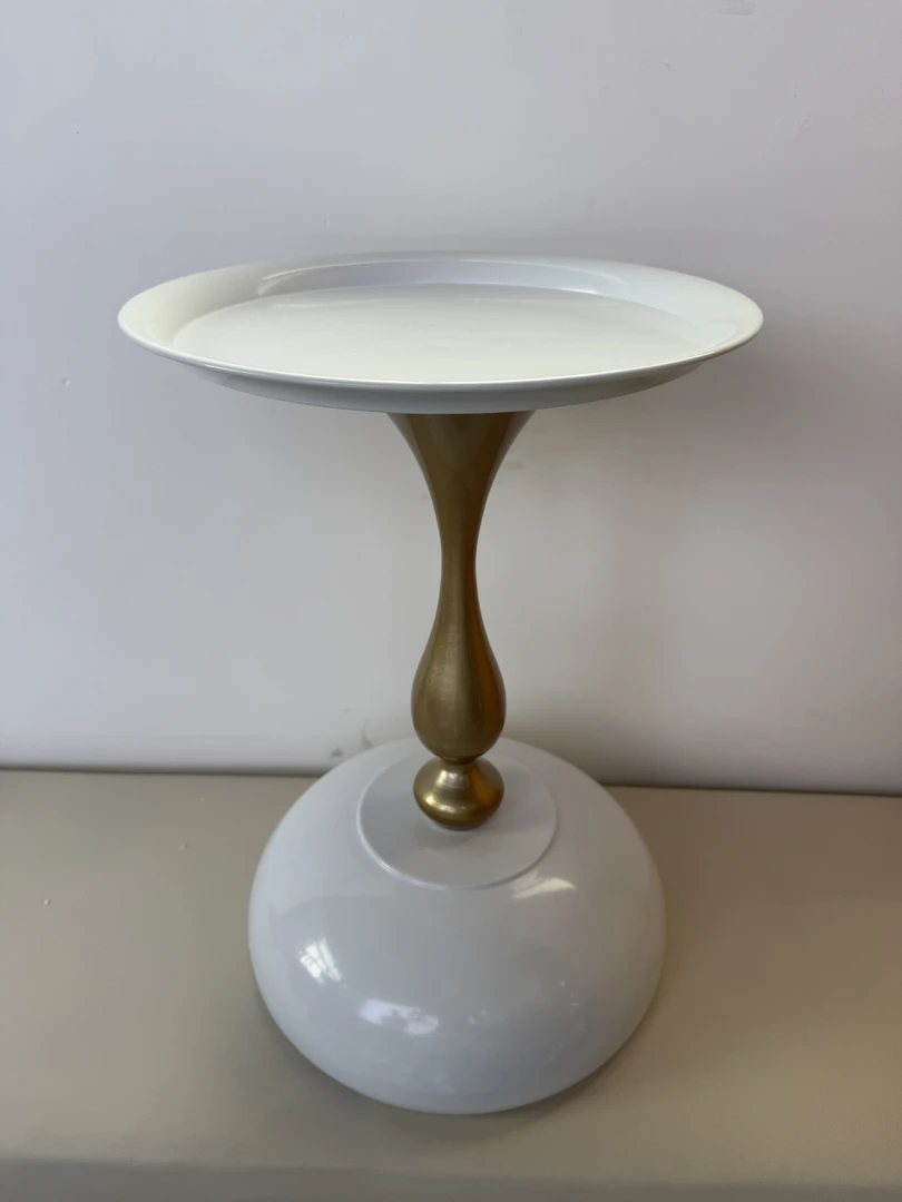 圆桌轻奢边几客厅家用小茶几边桌复古角几铁艺床头置物阳台GZG