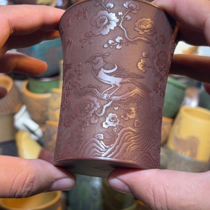 茶杯紫砂宜兴紫砂主人杯