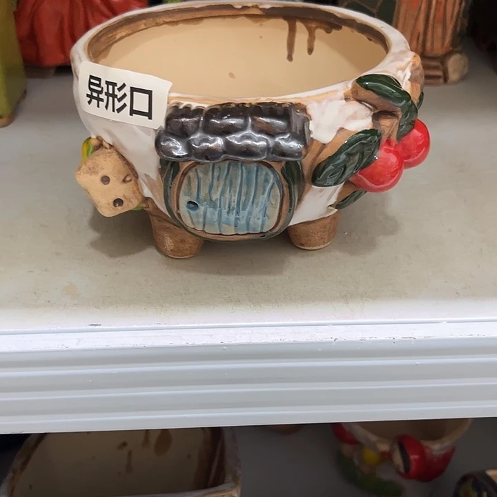 粗陶材质多肉花盆