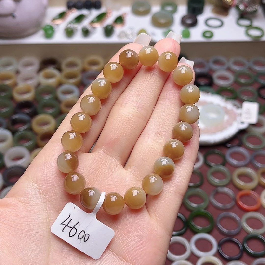 和田玉戒指未镶嵌卡10金山一线糖