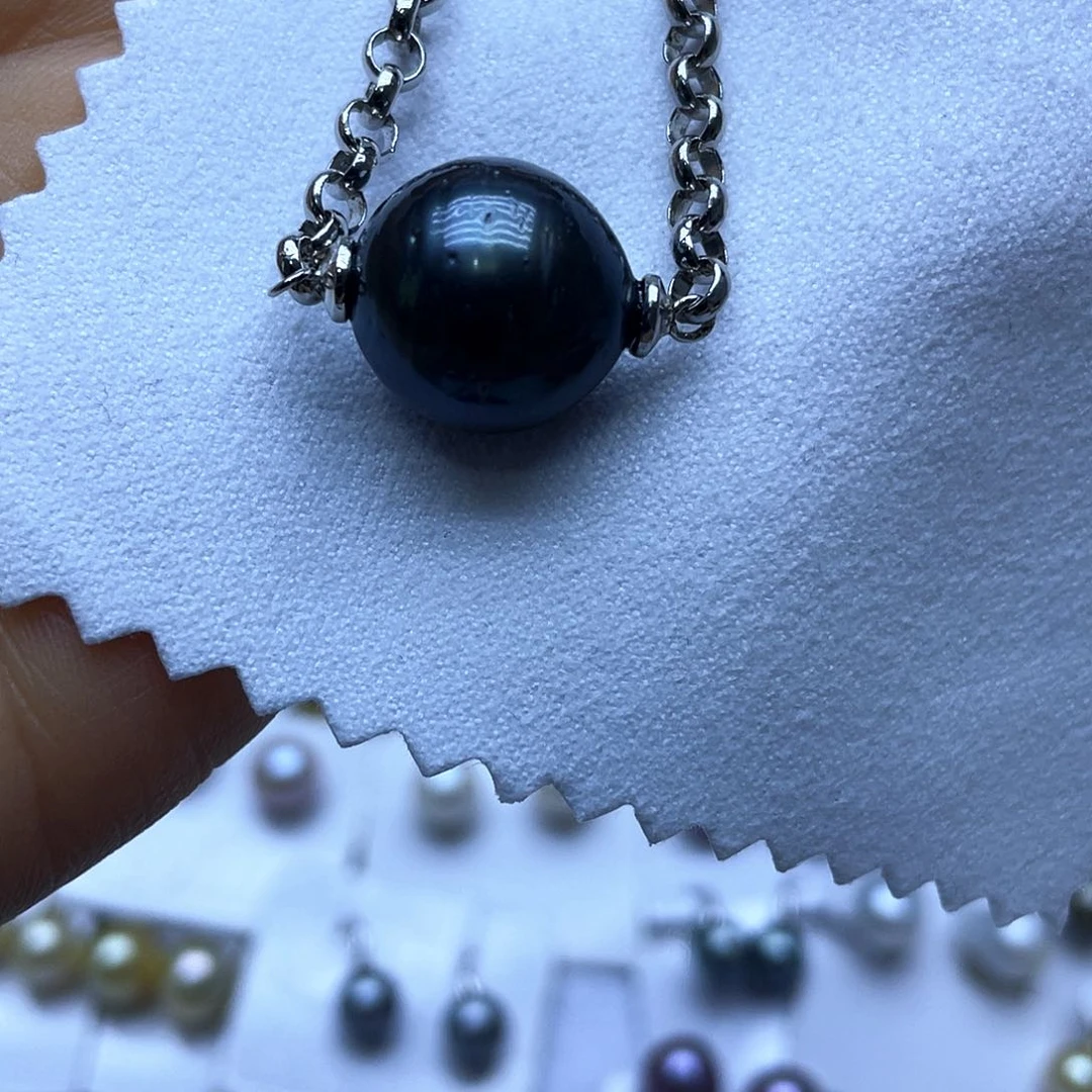 海水珍珠手绳银S925镶嵌