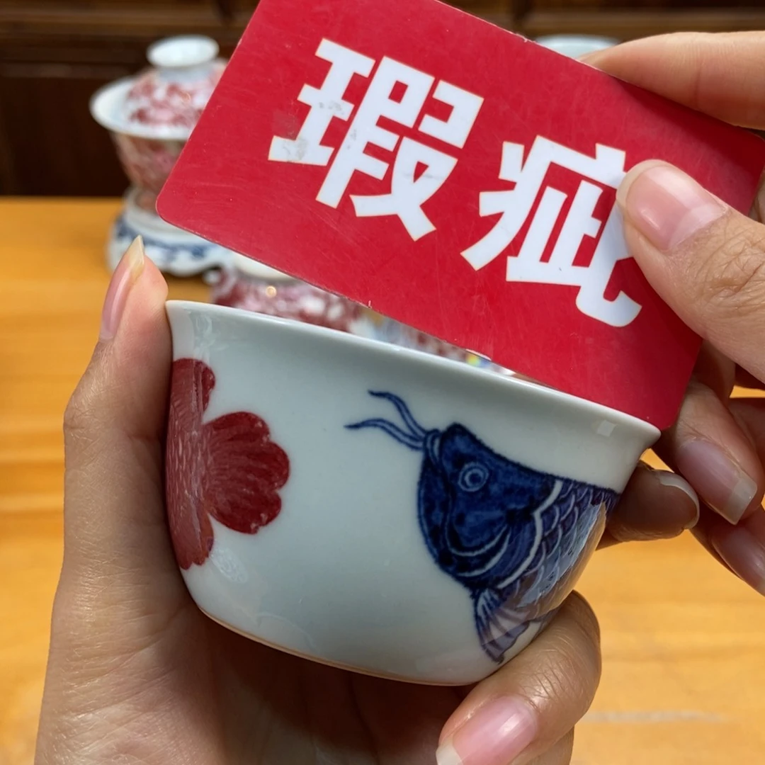 手绘现代茶具非古董