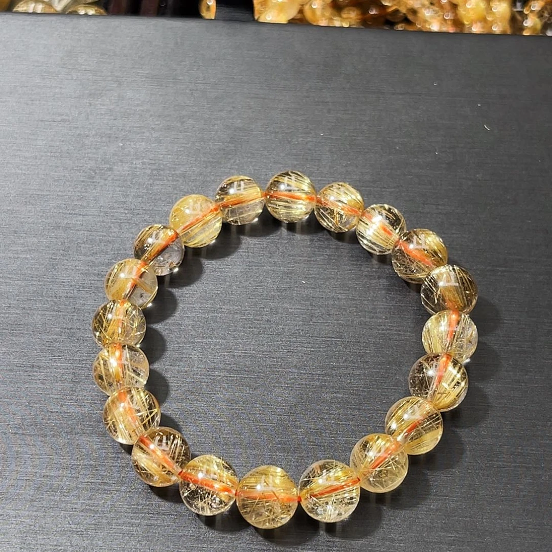 大***哥发晶手串未镶嵌钛晶